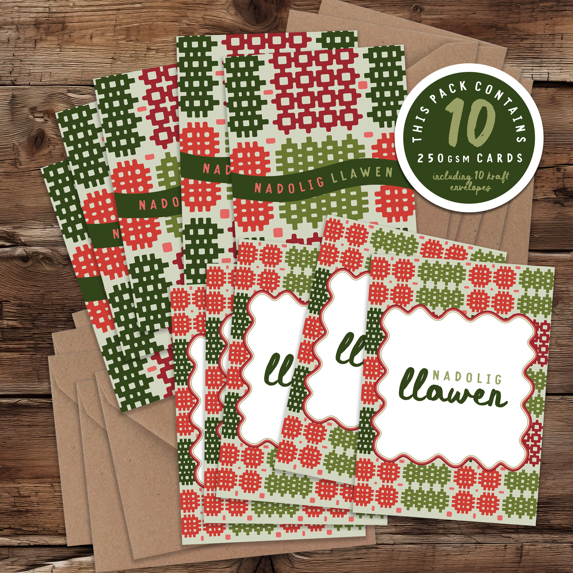 Christmas Tapestry A7 Card Pack