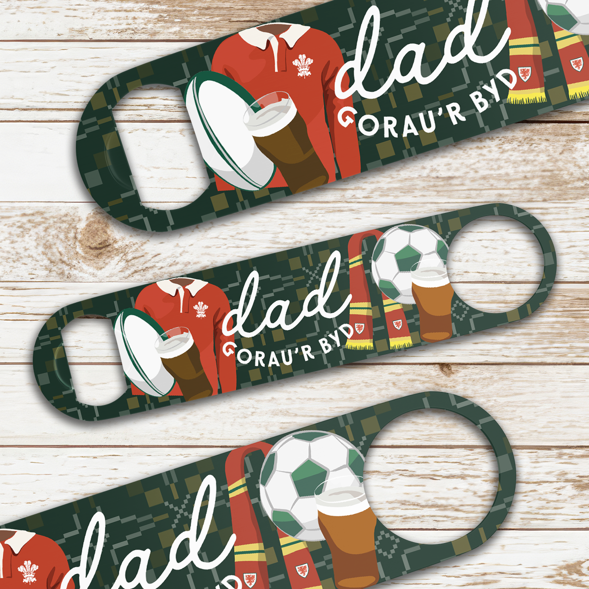 Dad Gorau Supporters Bottle Opener