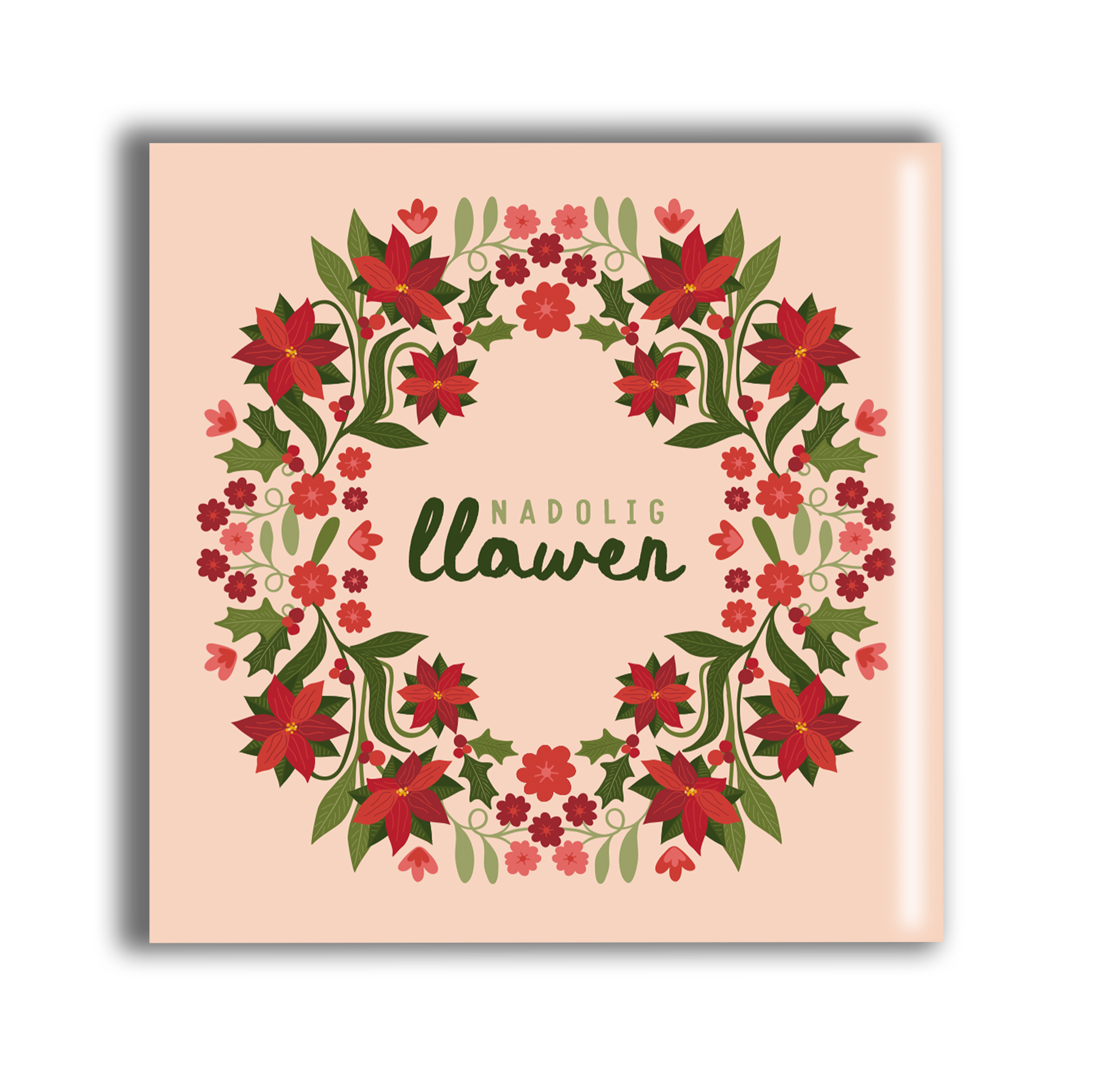 Berry wreath coaster