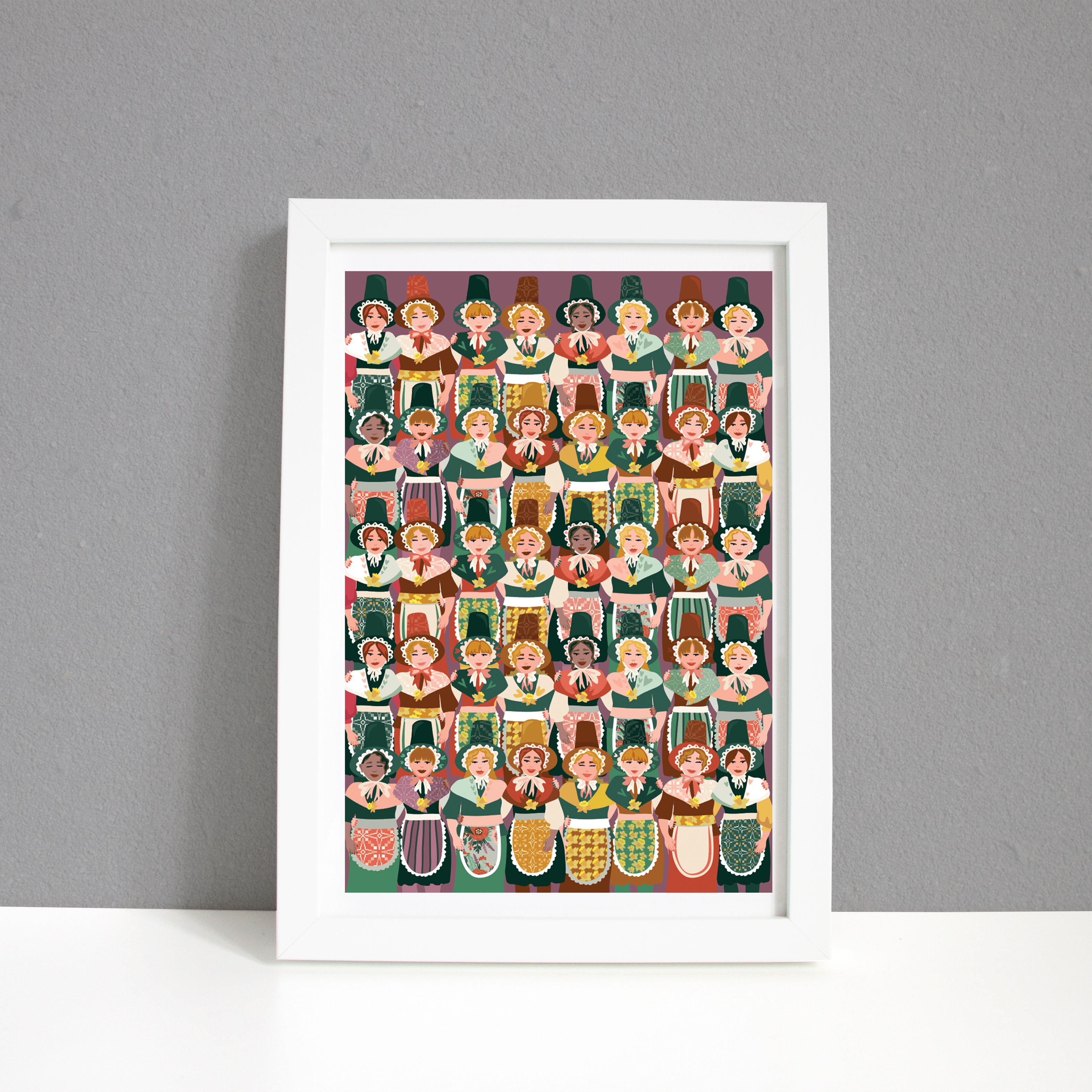 Cymru Queens A4 Print / FRAMED AND UNFRAMED