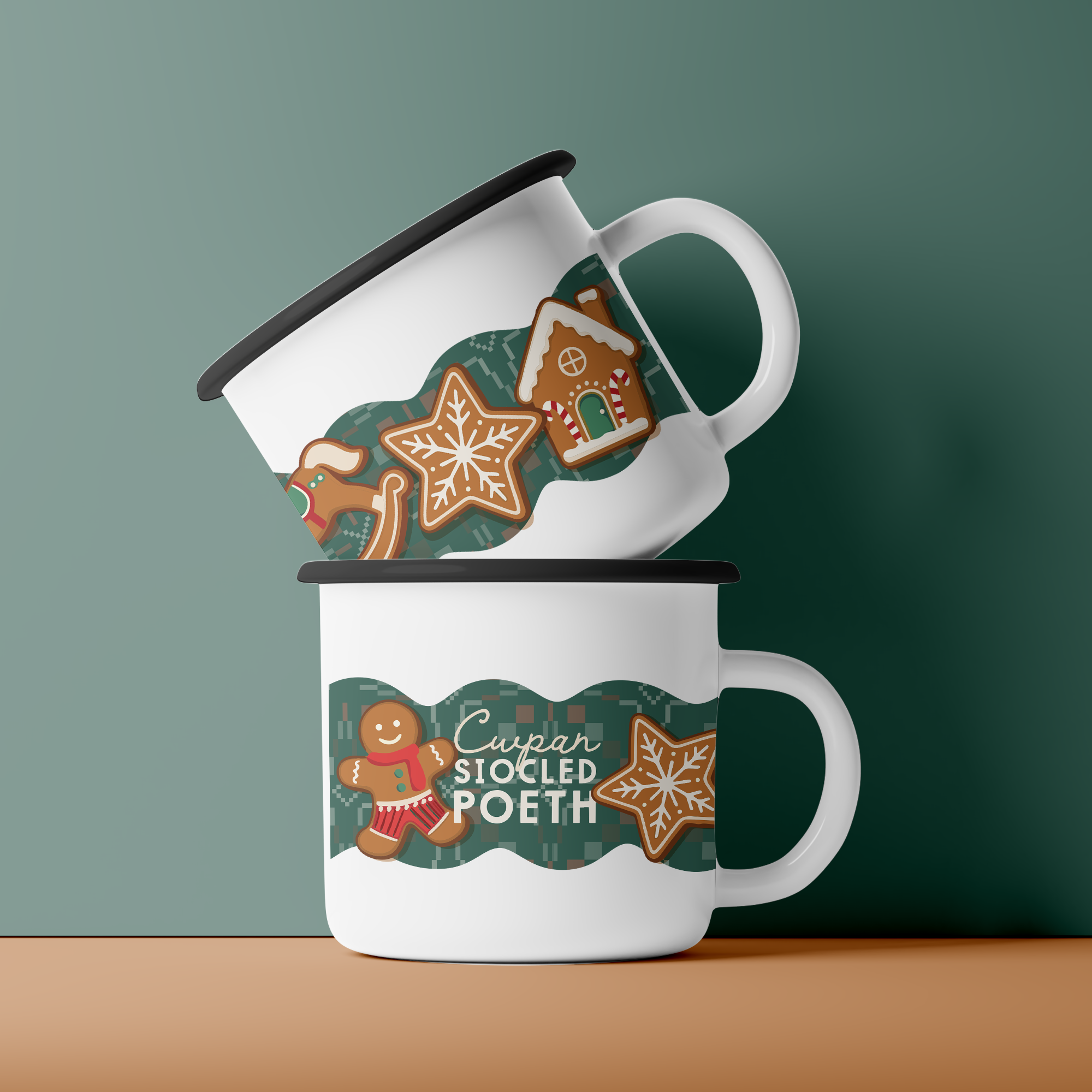 Siocled poeth gingerbread mug