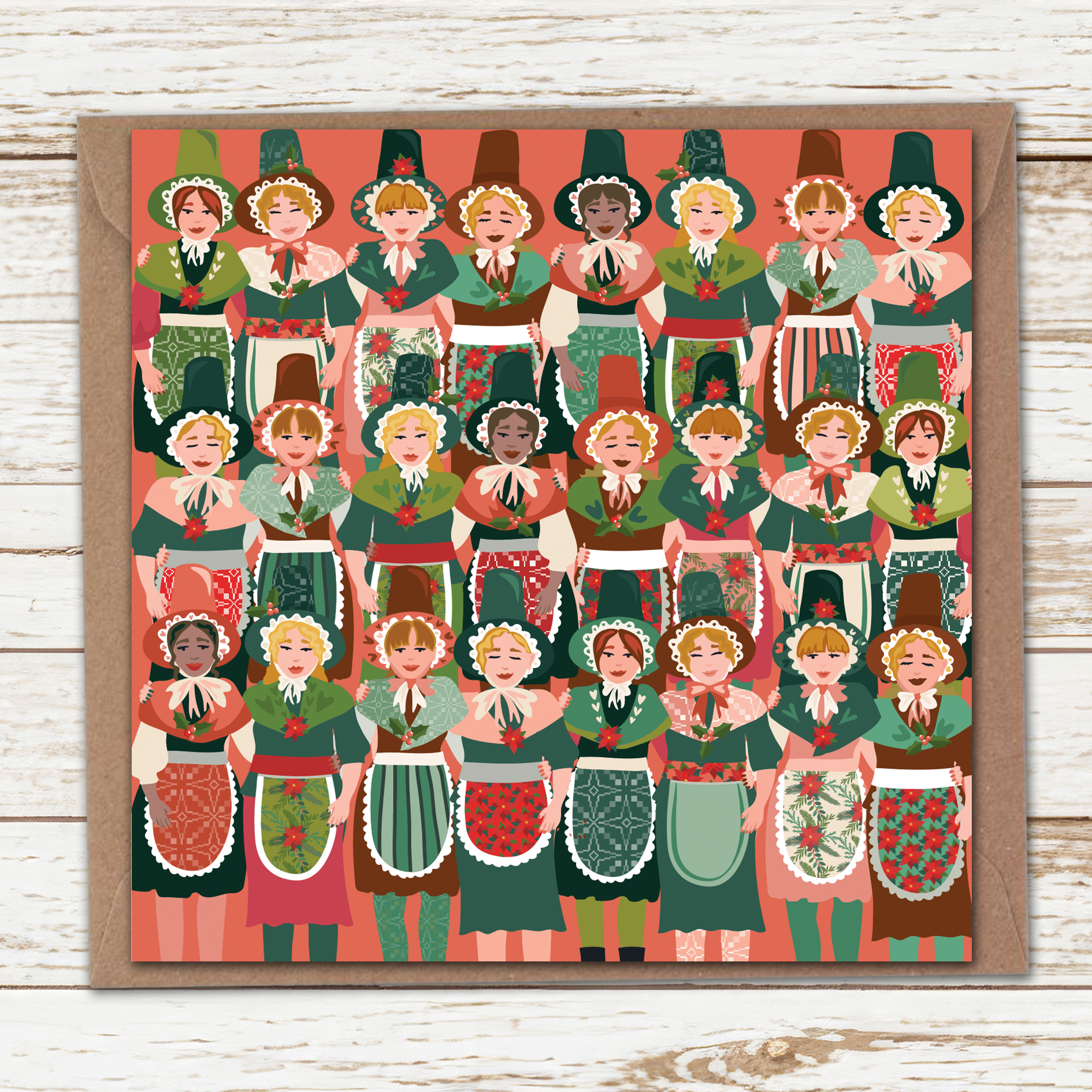 Nadolig cymru queens card