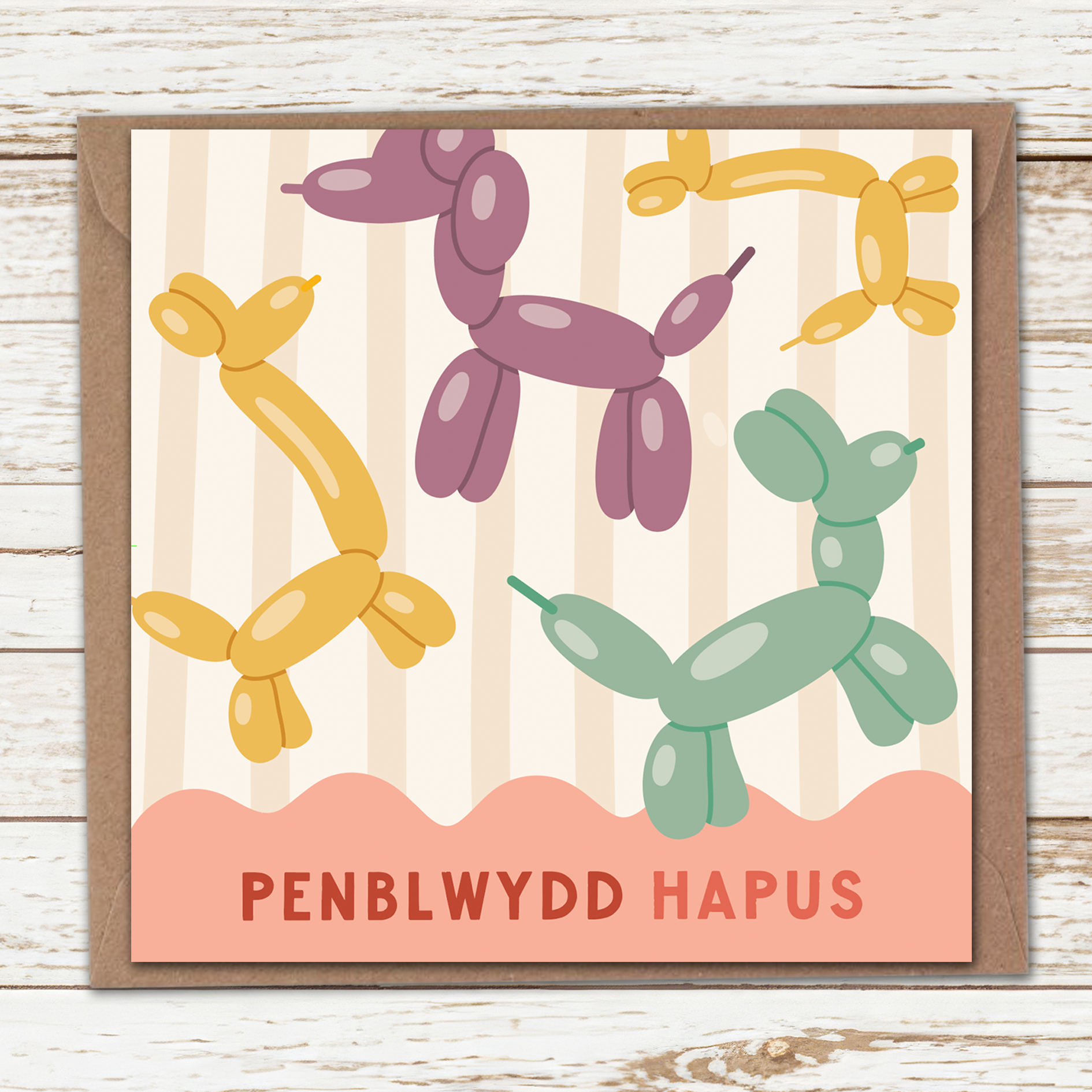 Balloon animals card