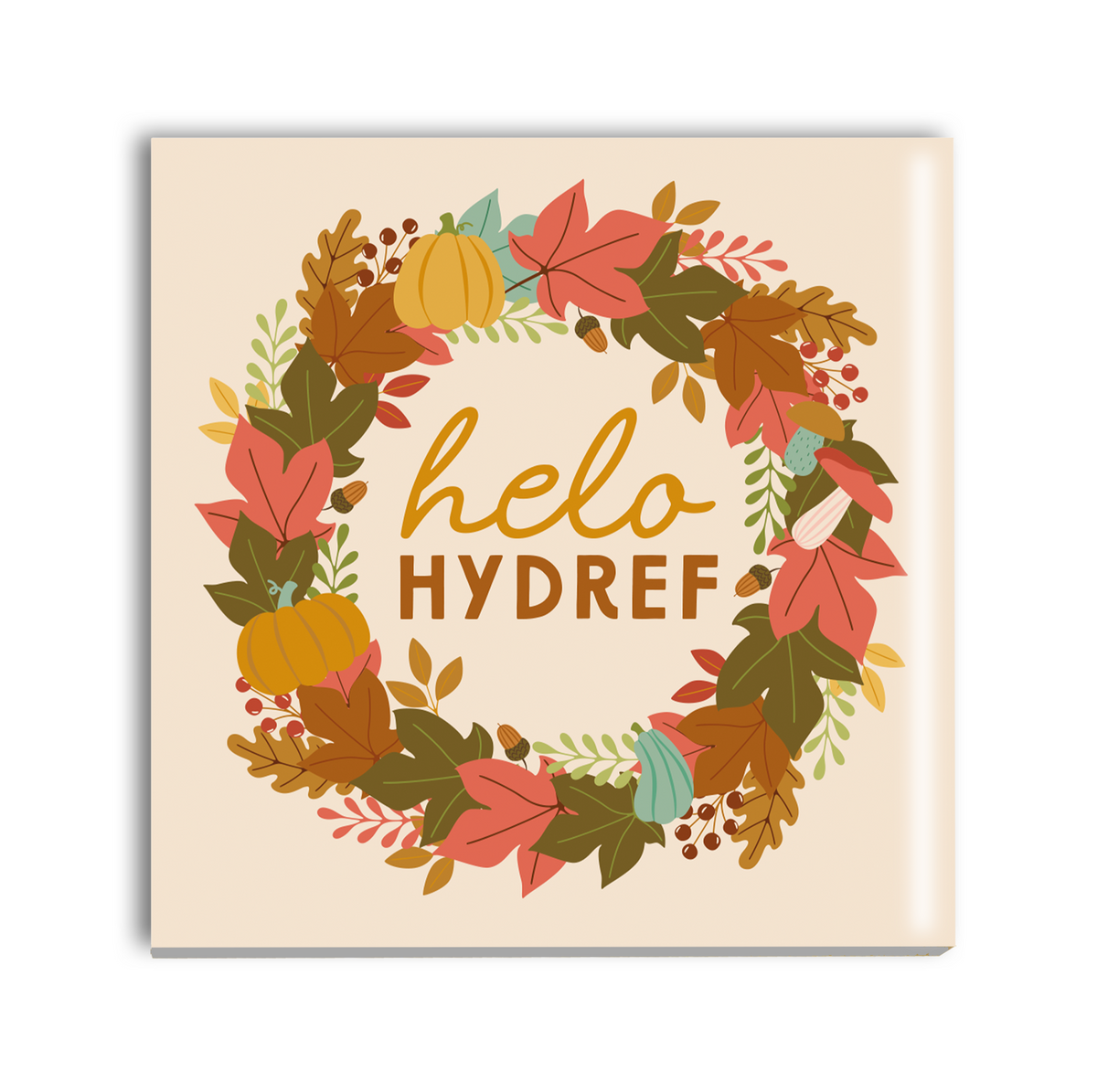 Hydref Wreath Coaster