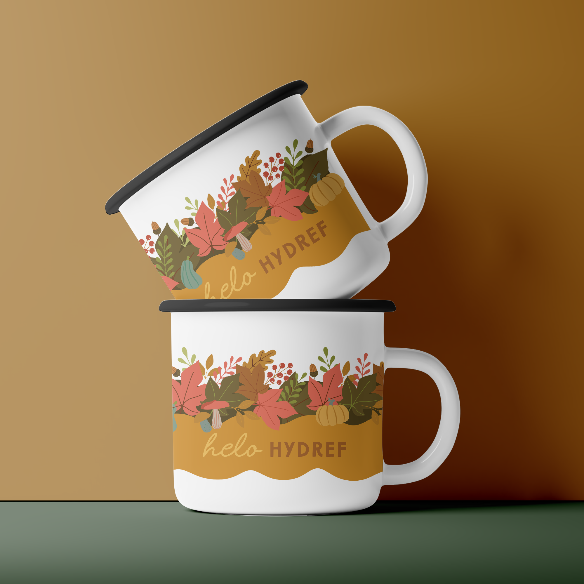 Helo Hydref Ceramic Camping Mug