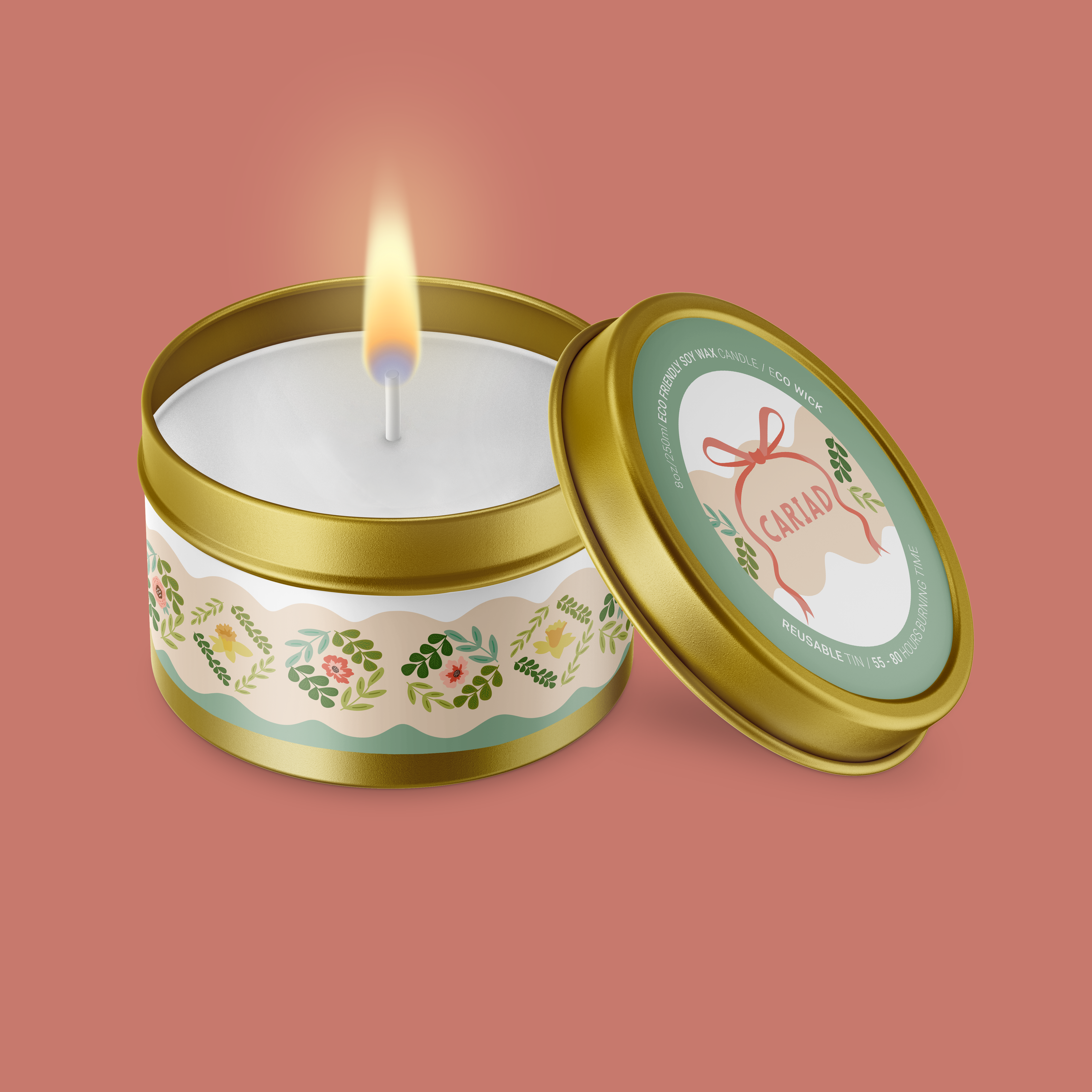 Cariad Blooms Candle