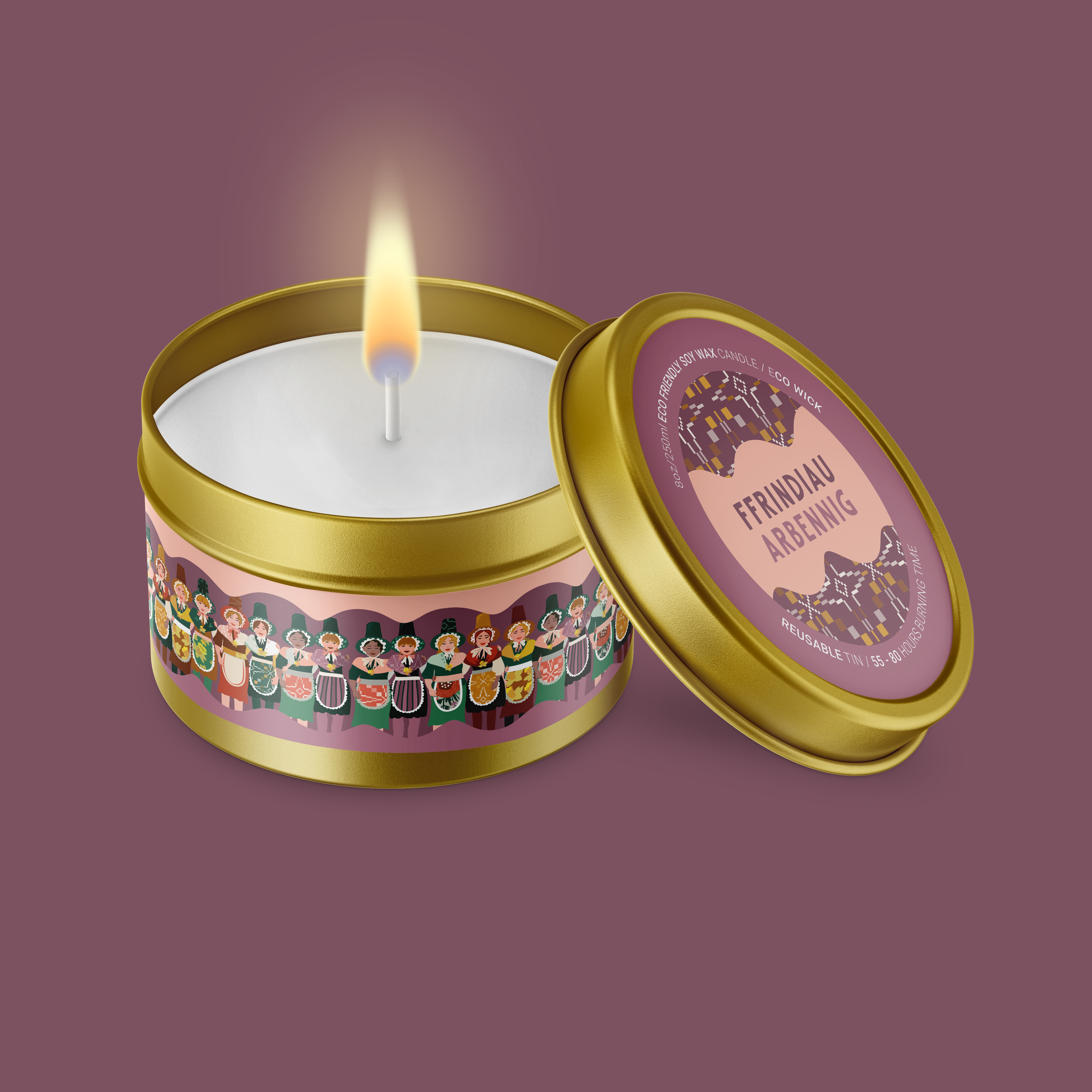 Ffrindiau Queens Candle