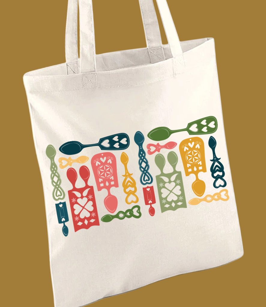Lovespoons Tote Bag
