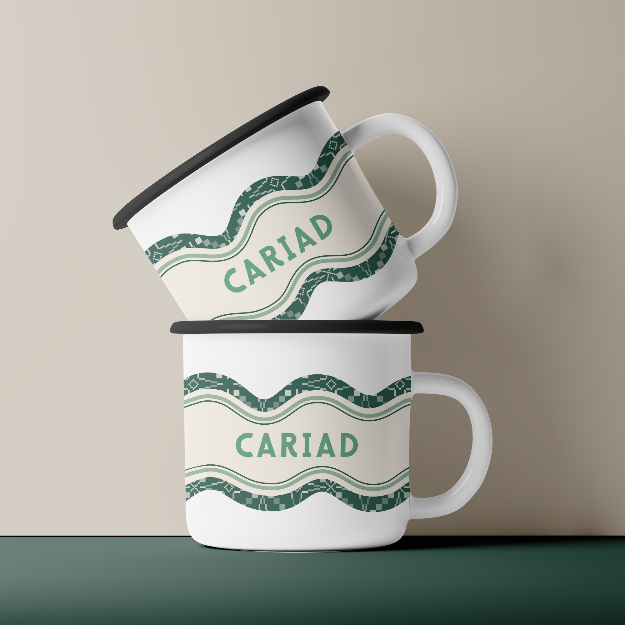 Blue Cariad Mug