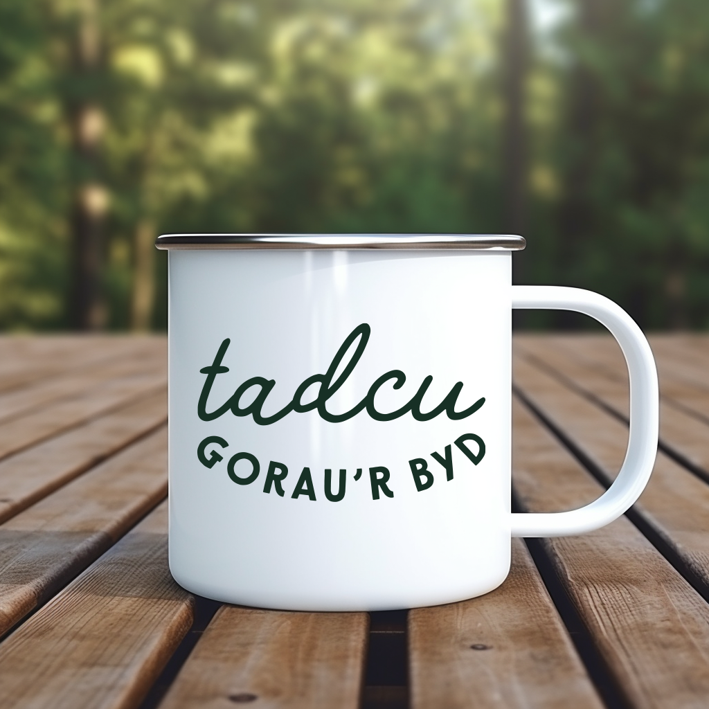 Tadcu Gorau Enamel Camping Mug