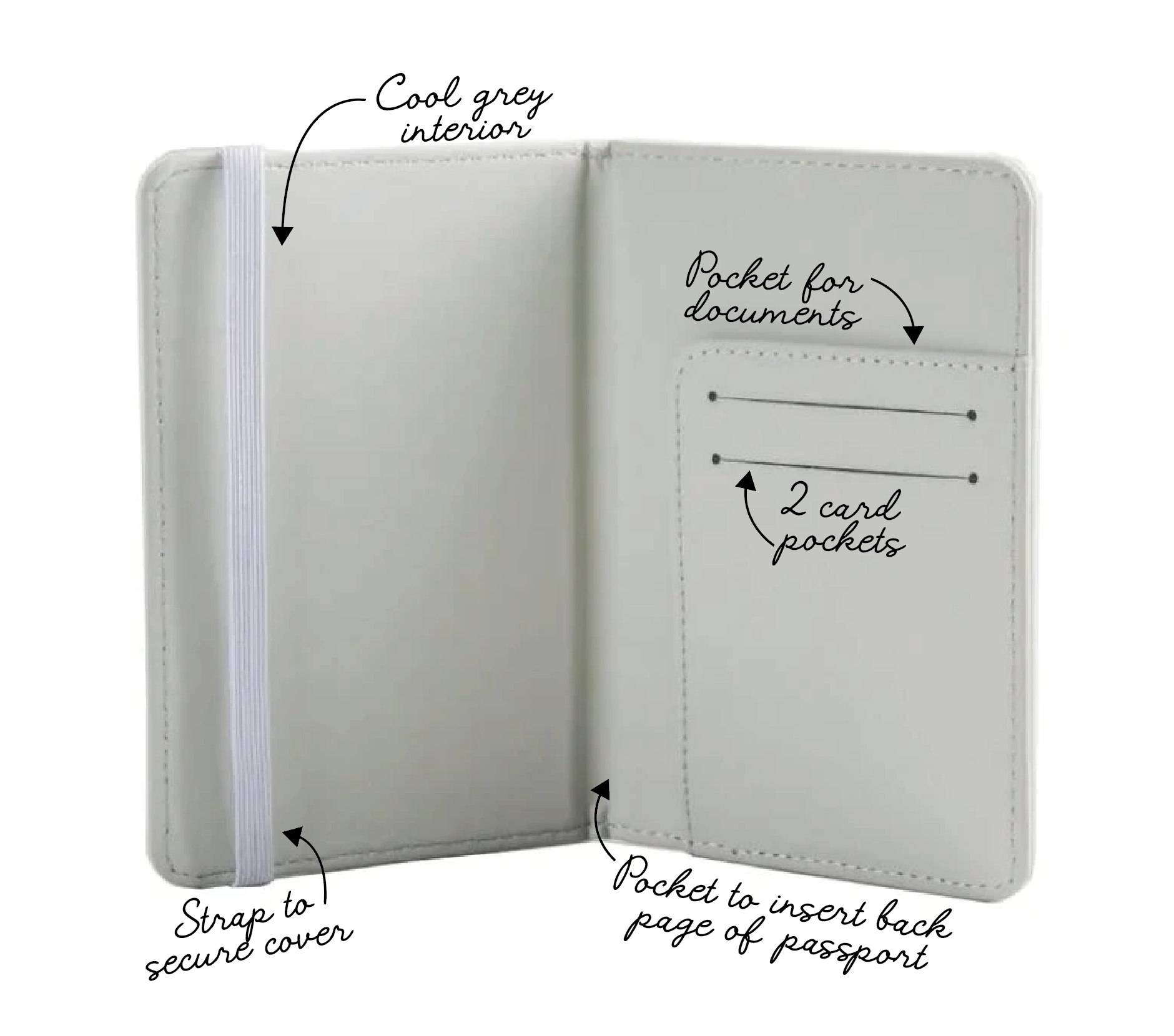 Welsh Lovespoons Passport / Pasbort Holder
