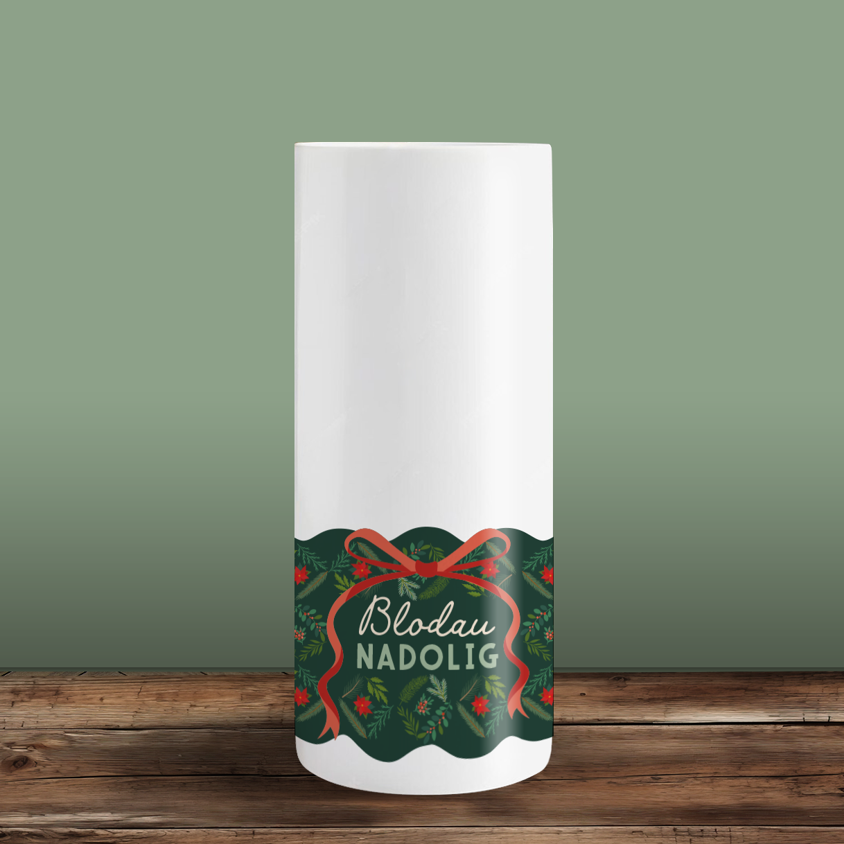 Nadolig Diamonds tall vase