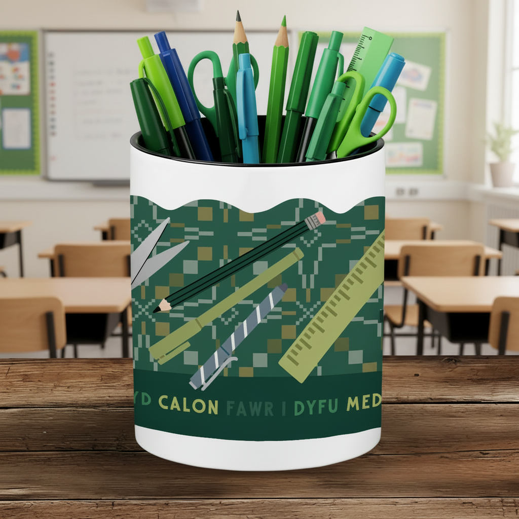 Little Minds Green Pen pot