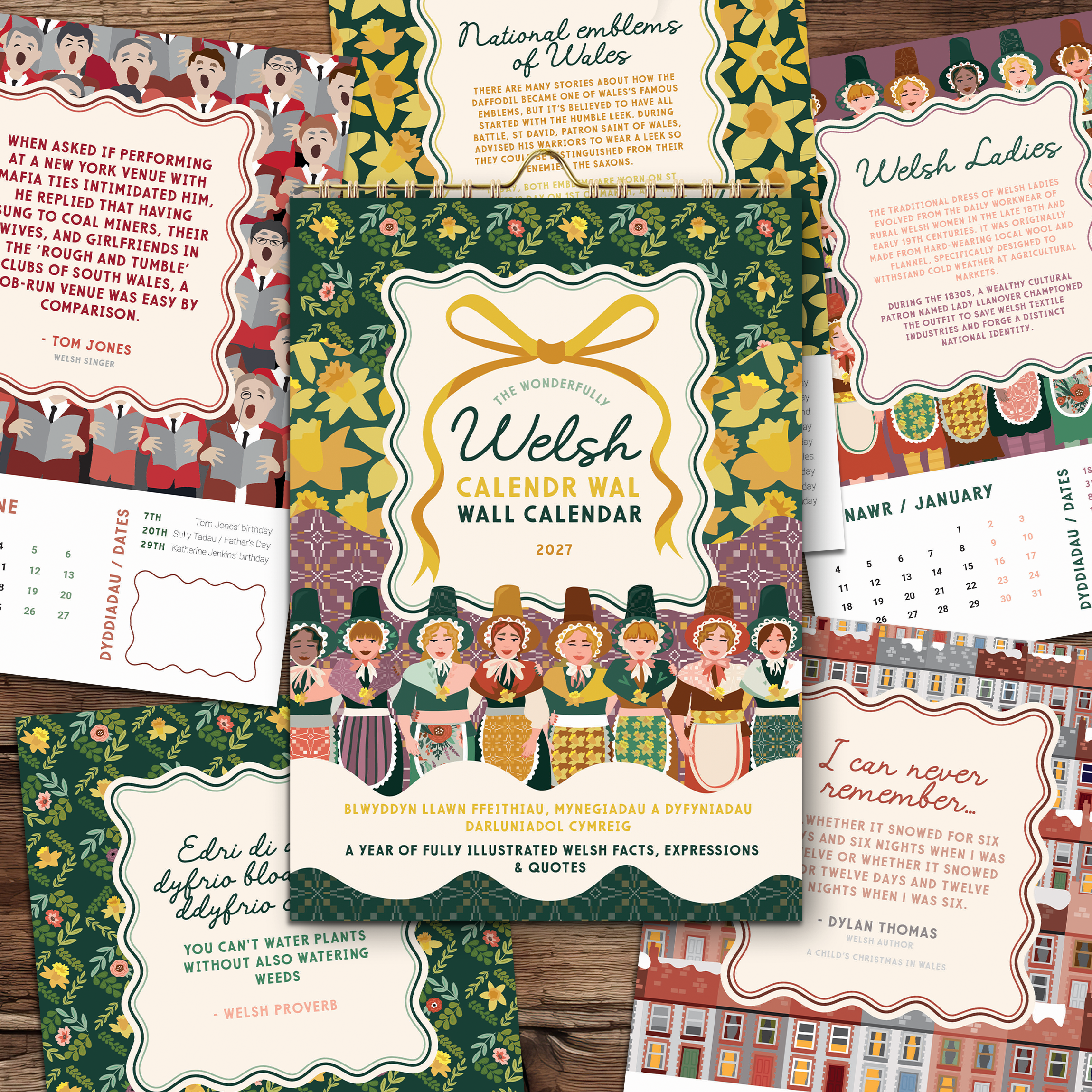 Desk and Wall Calendar / Calendrau Desg & Wal 2027