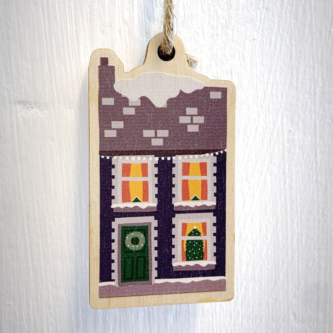 Ty Cariad - Wooden Tree Decoration