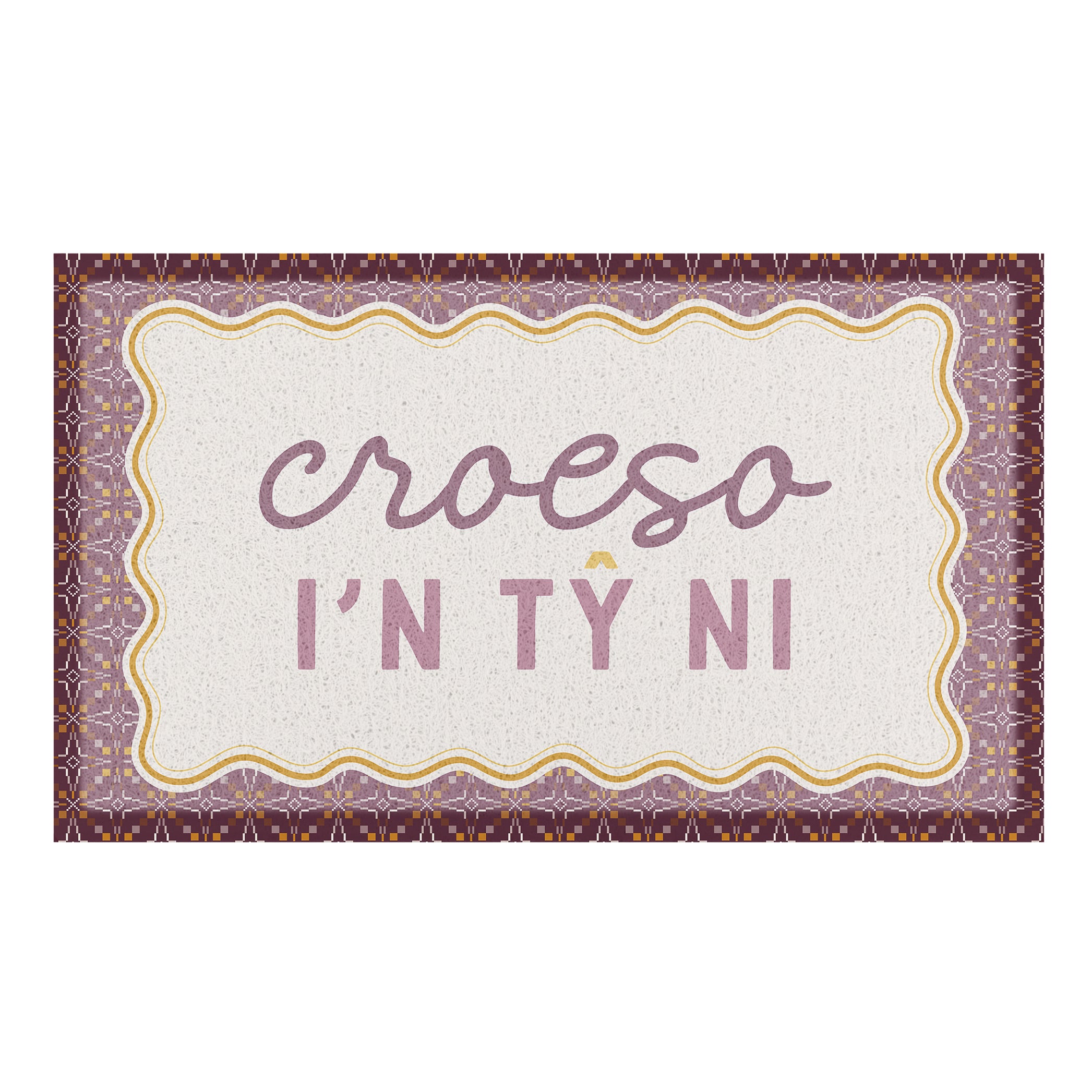 Croeso Carthen Cymru Noodle Doormat
