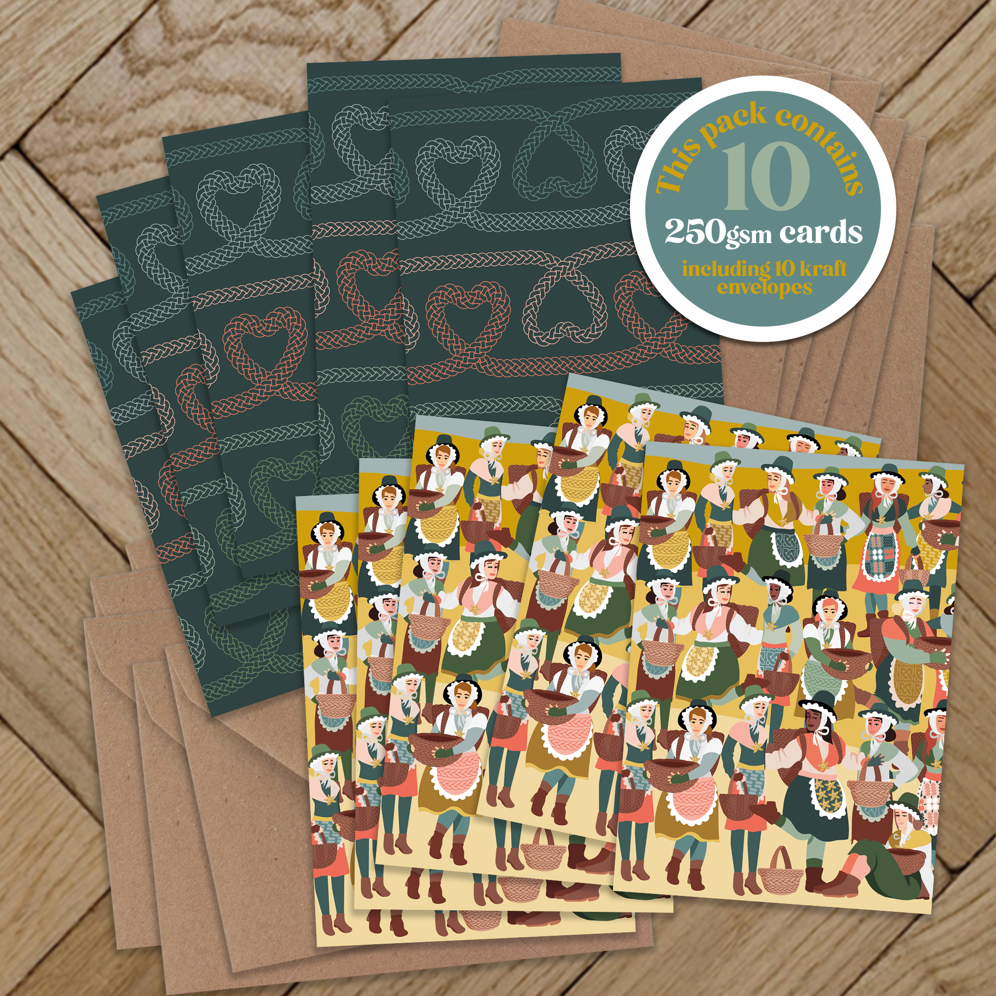 Cockle Pickers A7 card Pack