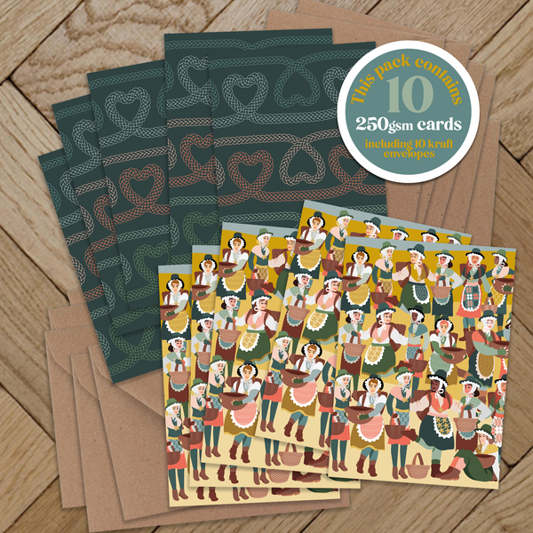 Cockle Pickers A7 card Pack
