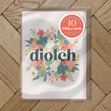 Diolch posie A7 card Pack