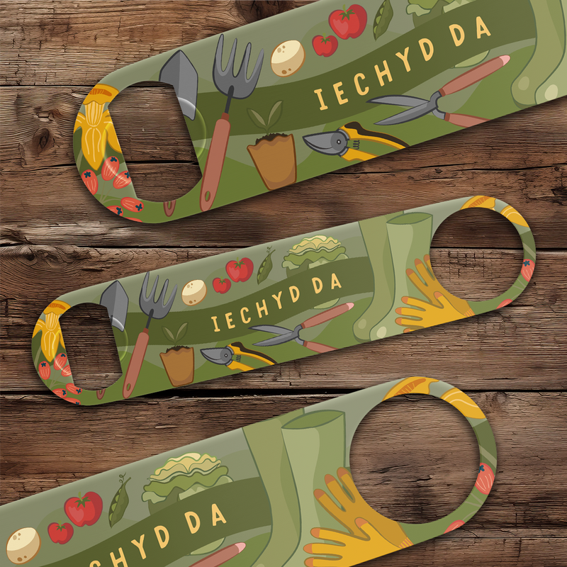 Iechyd da Gardening bottle opener
