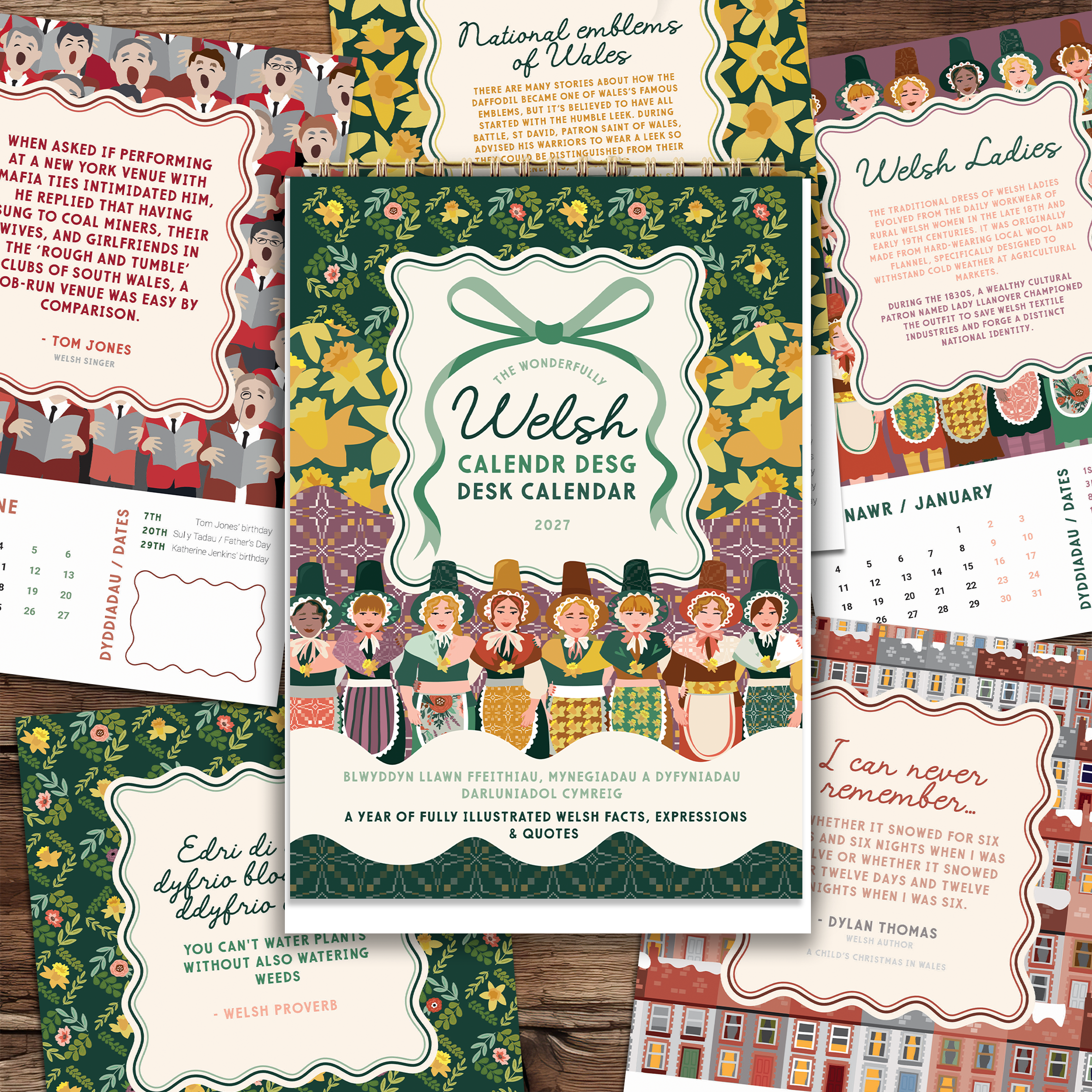 Desk and Wall Calendar / Calendrau Desg & Wal 2027