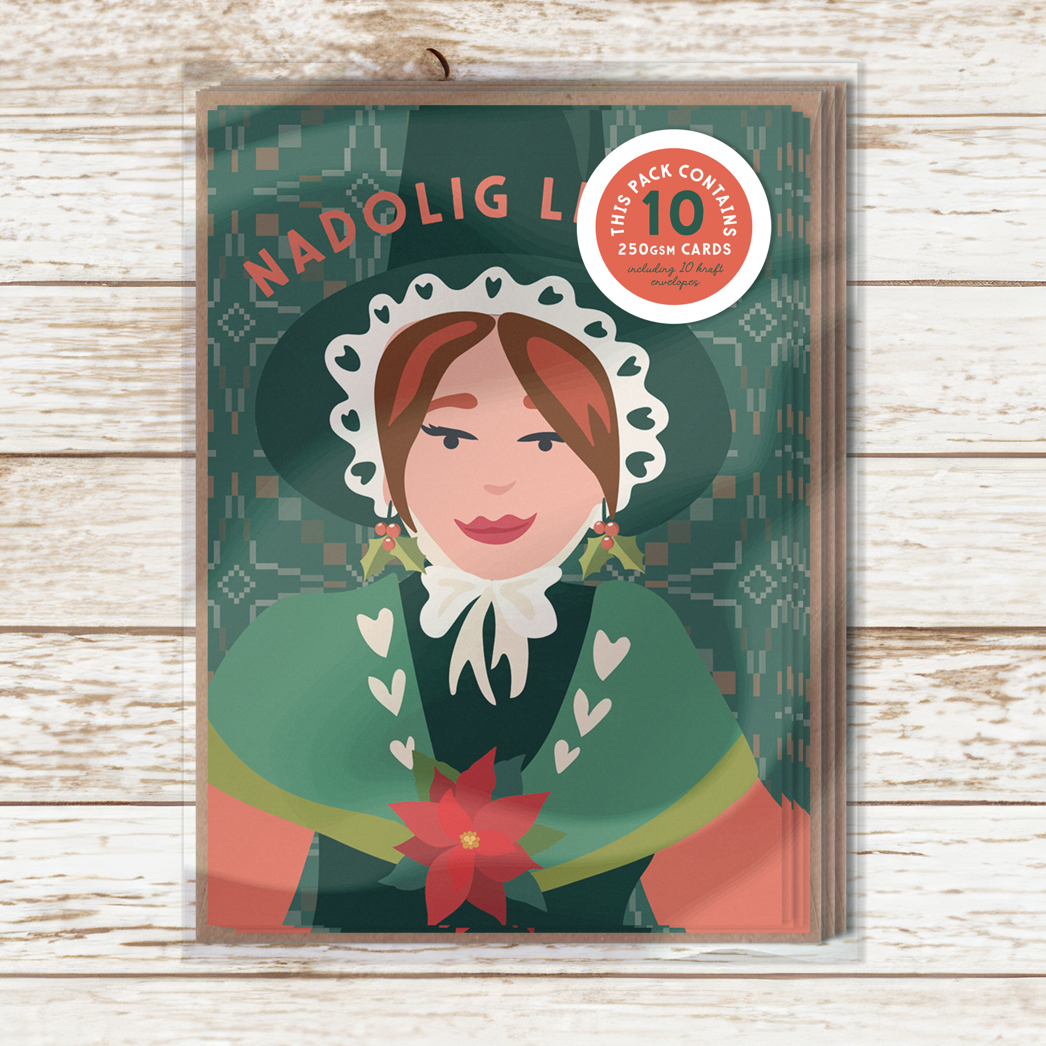 Nadolig Queens A7 card pack