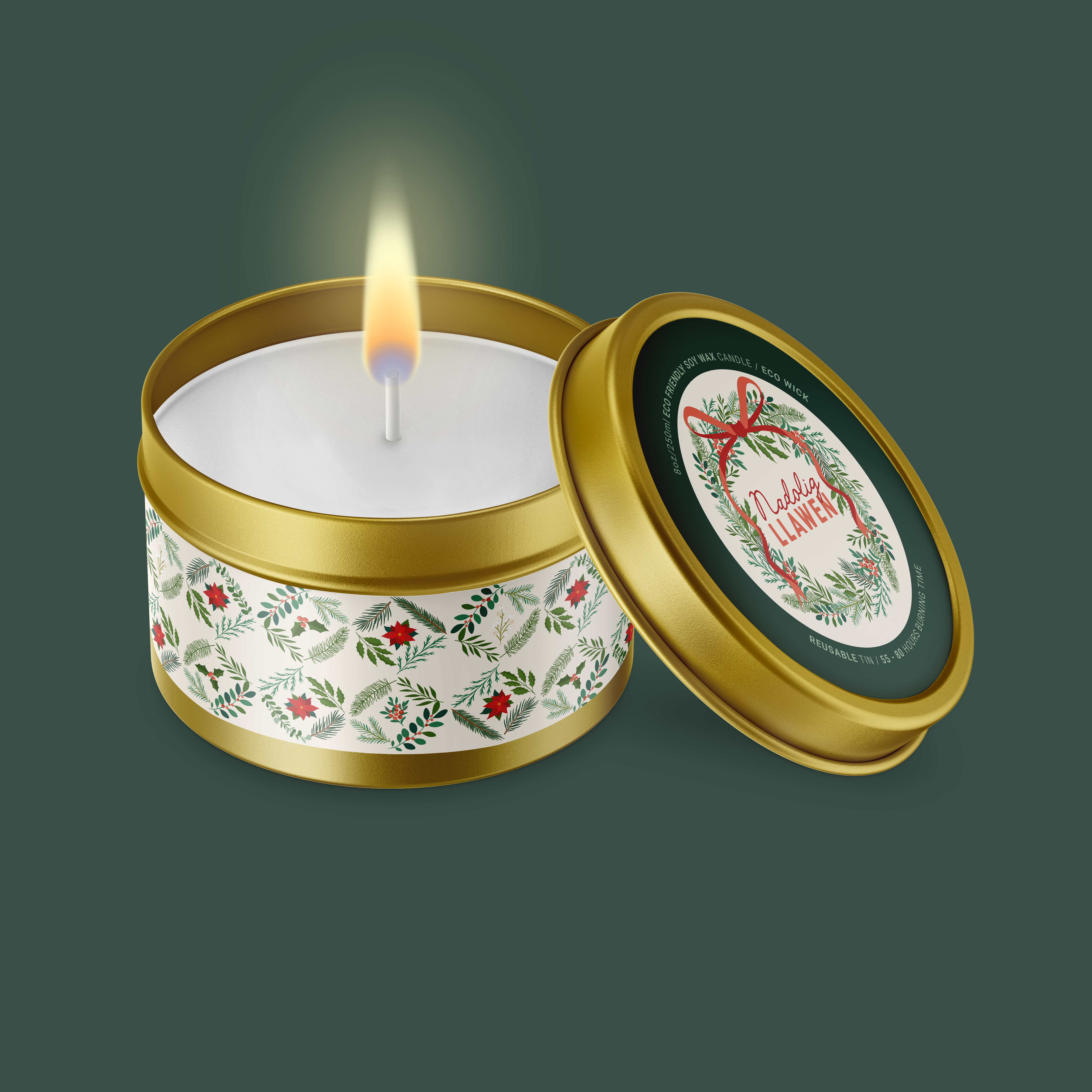 Pine Diamonds candle
