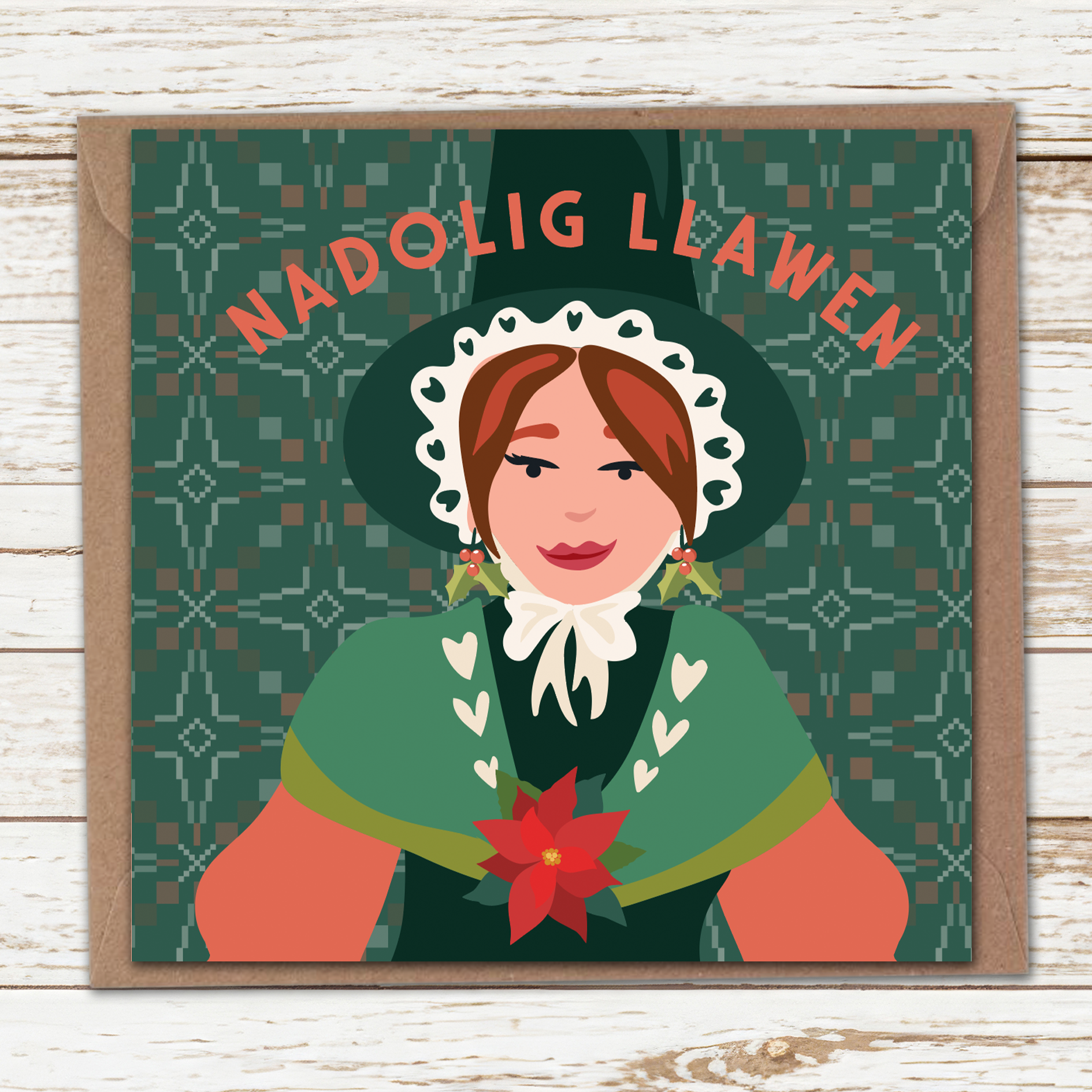 Nadolig queen card