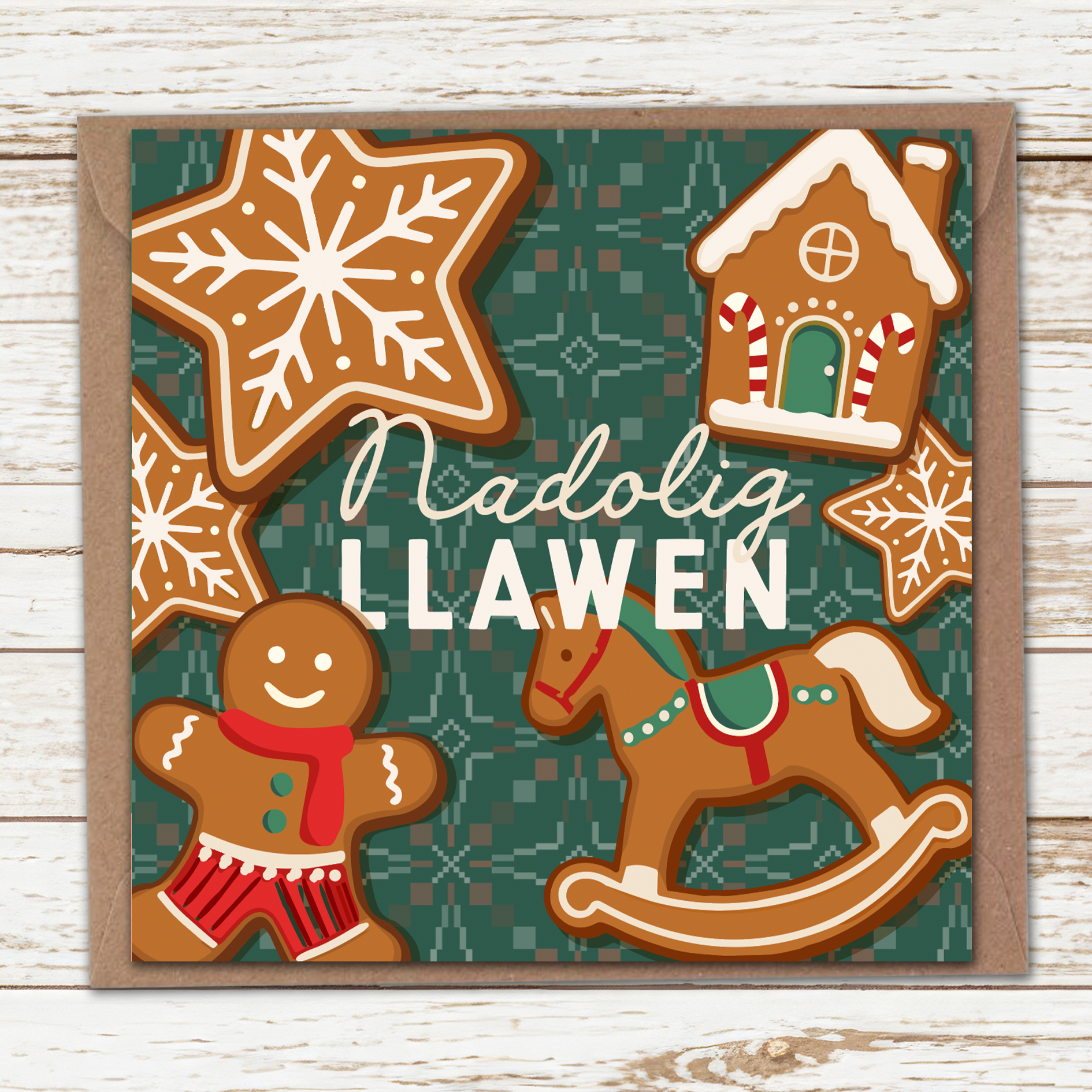 Gingerbread  biscuits card