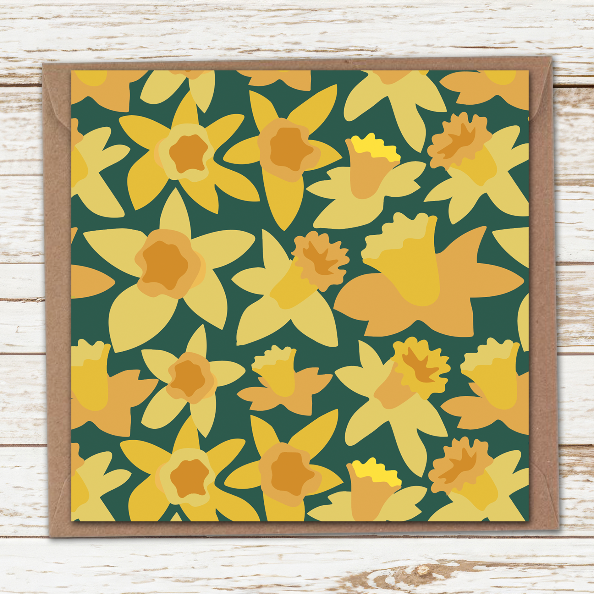 Daffodil blossom card