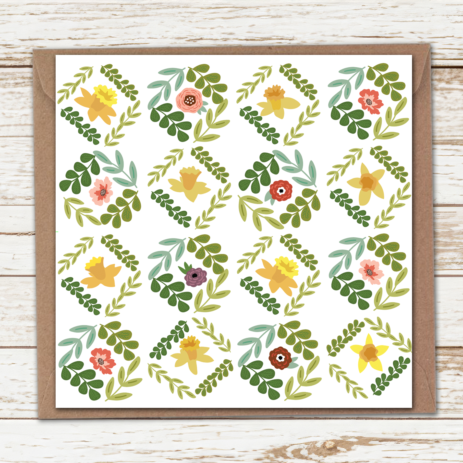 Welsh blooms card