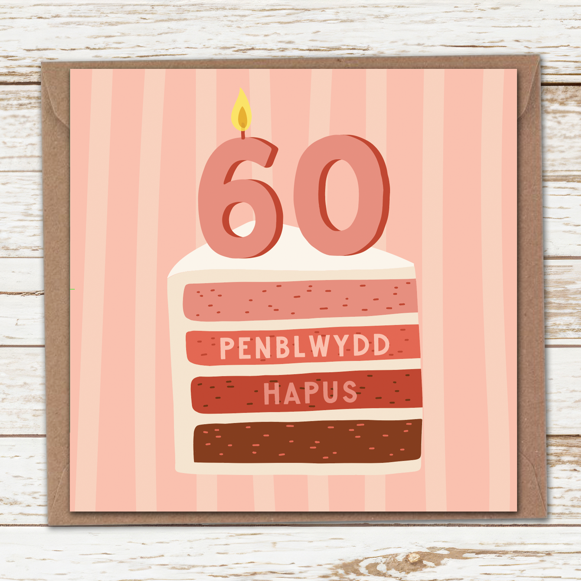 60 Cake card