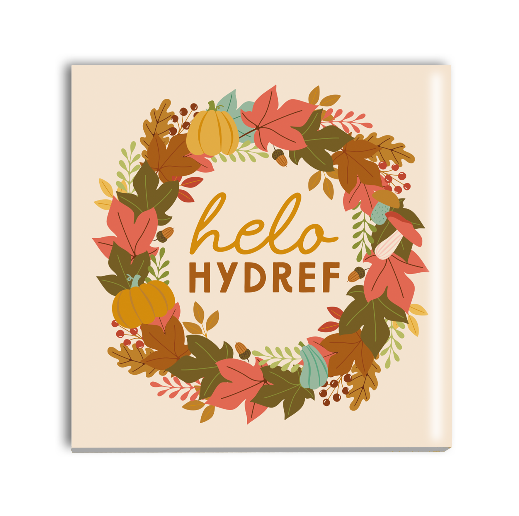 Hydref Wreath Coaster