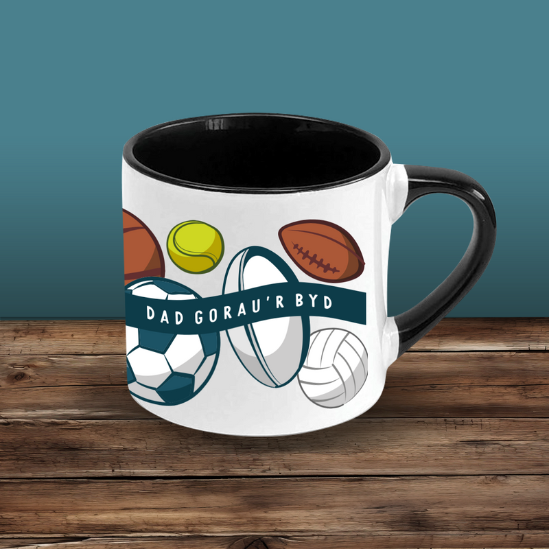 Dad ball sports Lungo Mug