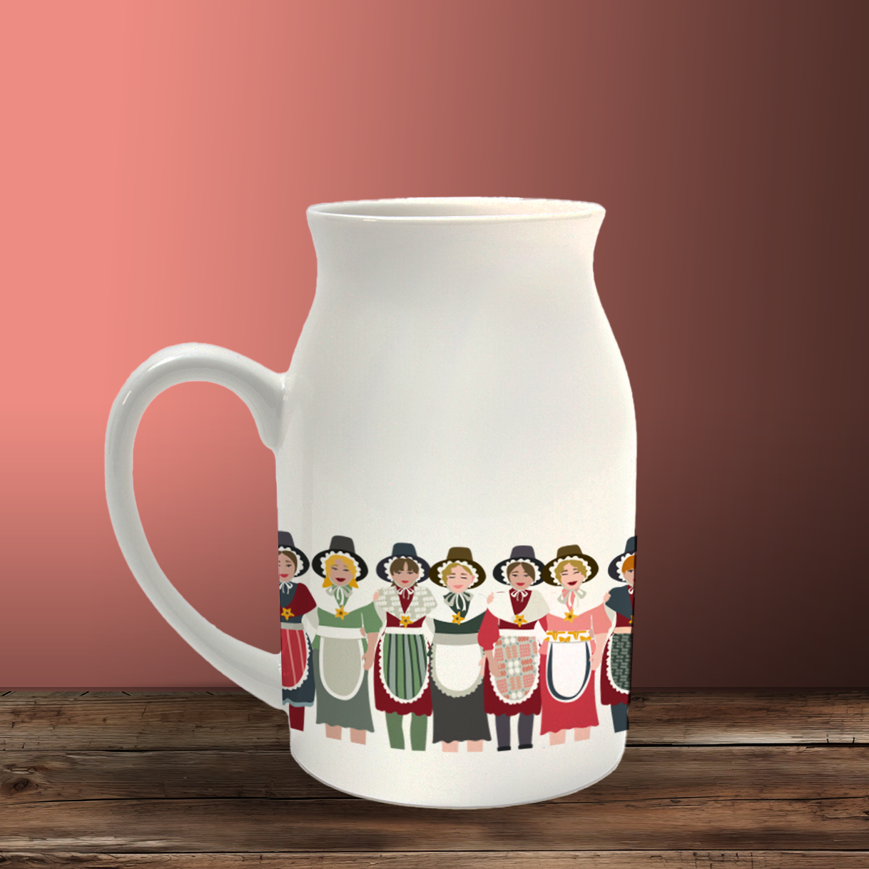 Welsh Ladies Milk Jug / Vase