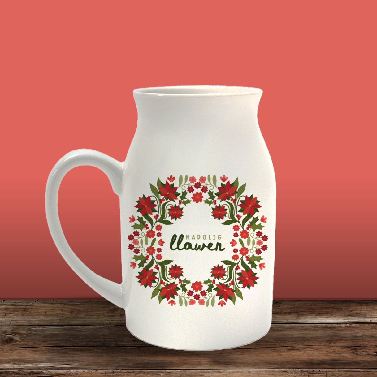 Berry Wreath Milk Jug