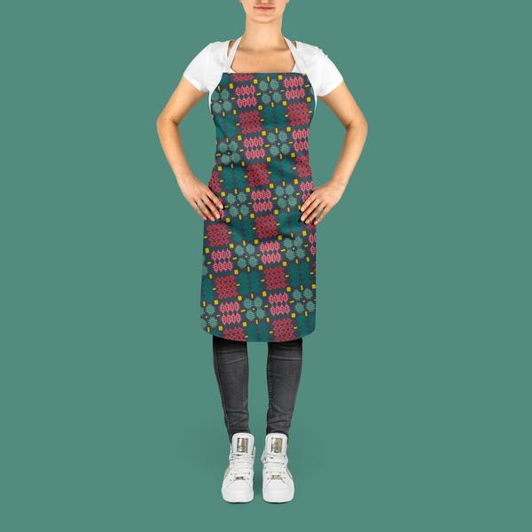 Christmas Tapestry Apron 100% Cotton with adjustable D ring