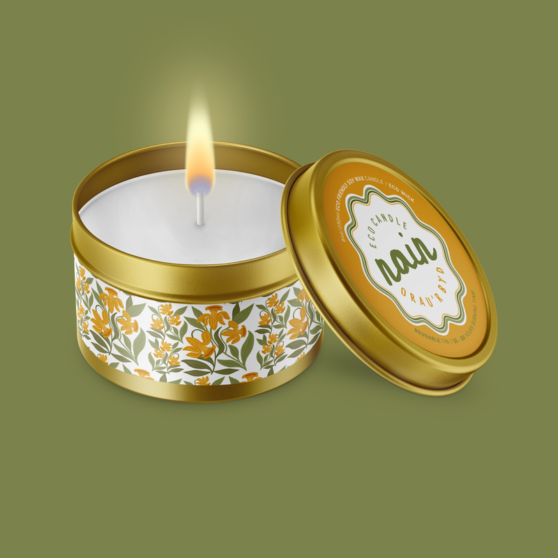 Nain Orau'r Byd Daffodil Bloom Candle