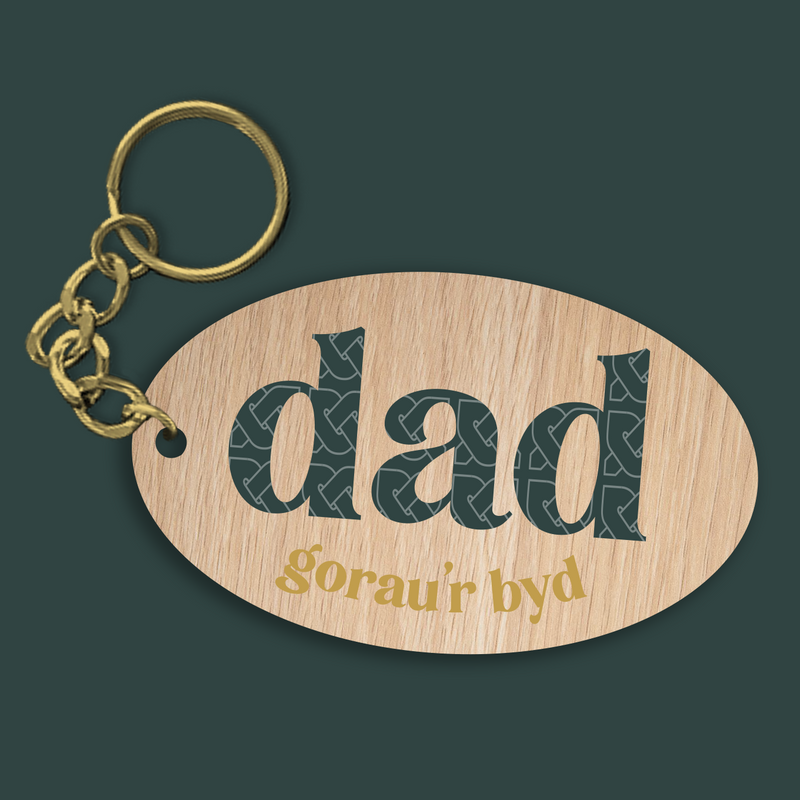 Dad gorau’r byd keyring