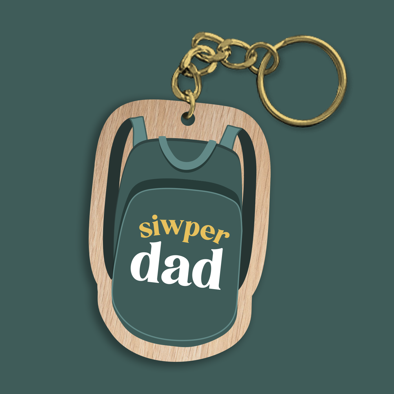 Siwper Dad keyring