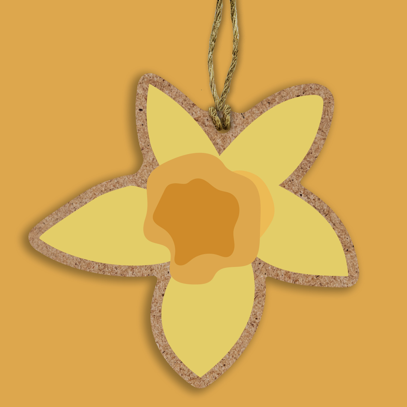 Daffodil Blossom Keyring or Decoration
