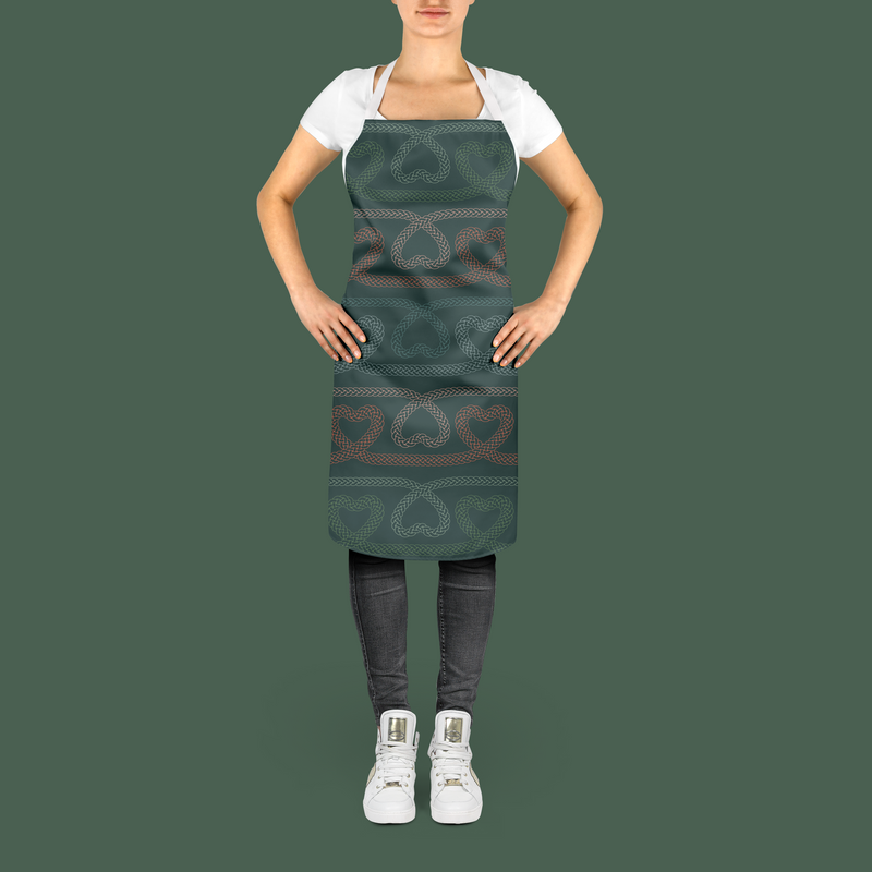 Celtic hearts apron