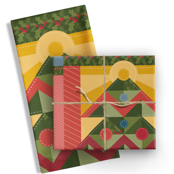Christmas quilt Tea Towel