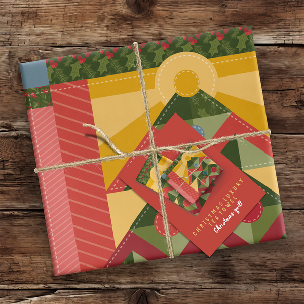 Christmas quilt Tea Towel