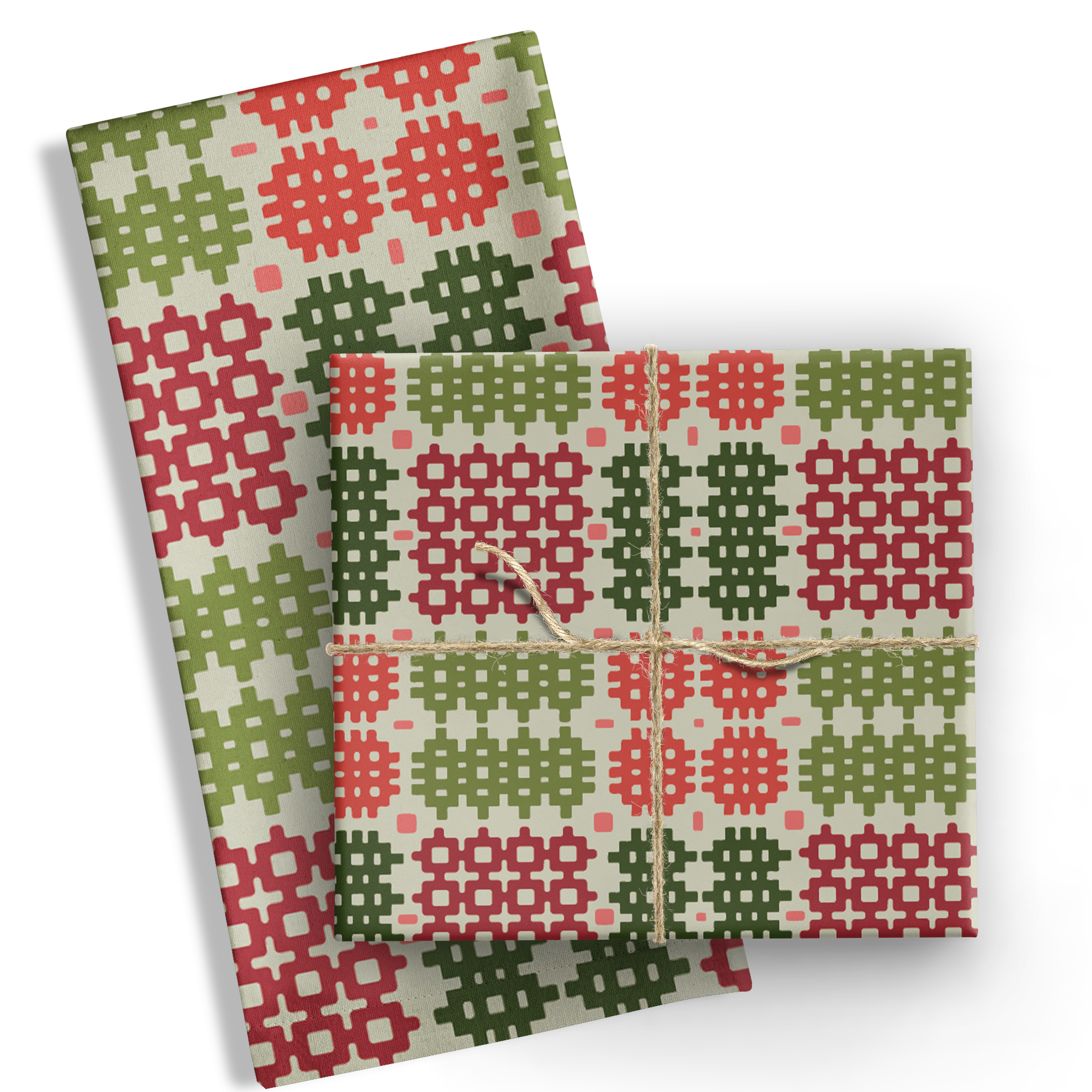 Christmas tapestry Tea Towel