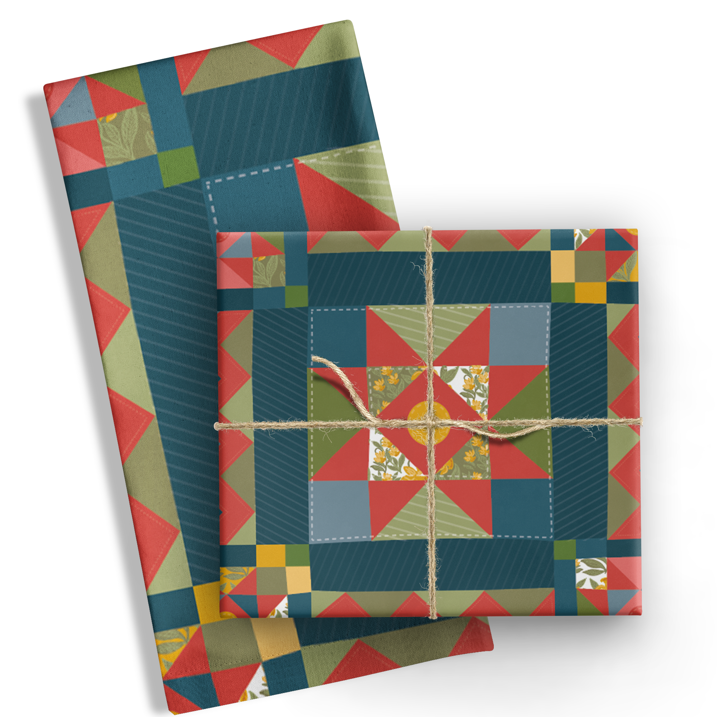 Welsh quilt Tea towel