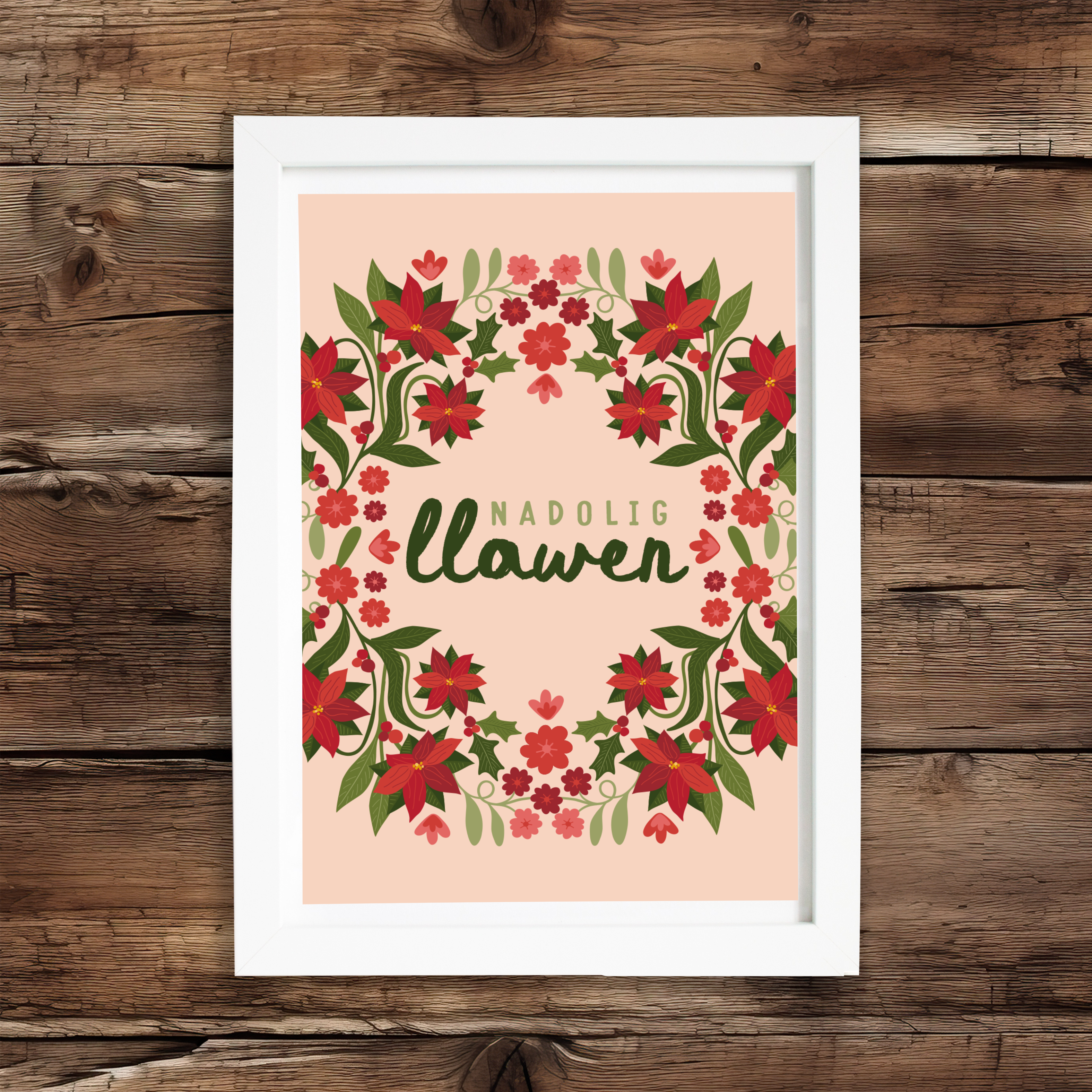 Berry Wreath Print