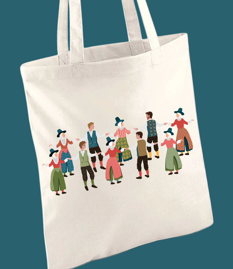Dawnsio Gwerin Tote Bag