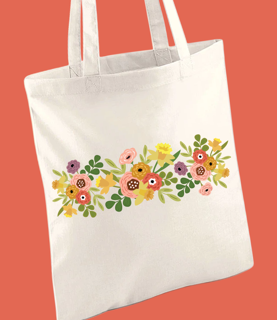 Blodau Daffodils Tote Bag