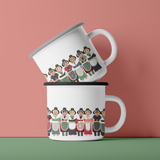 Welsh Ladies Mug / Enamel or ceramic